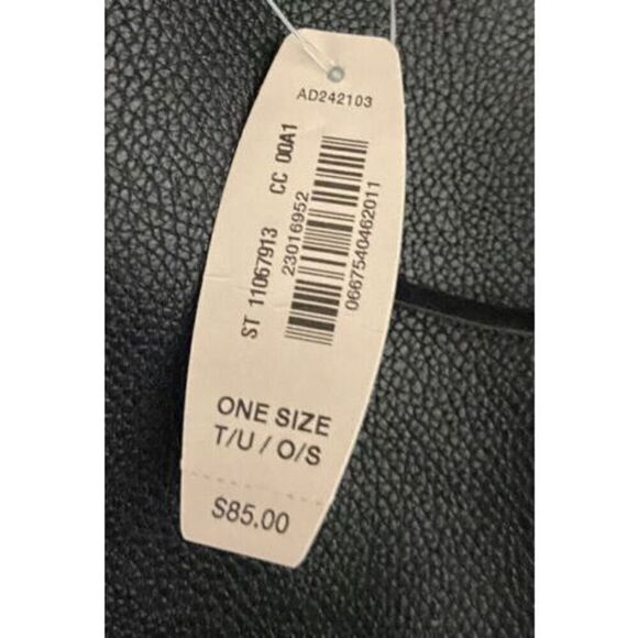 VICTORIA SECRET Faux Leather Black Backpack Fringe Purse SEXY Boho Bag MSRP $85 - Picture 7 of 9